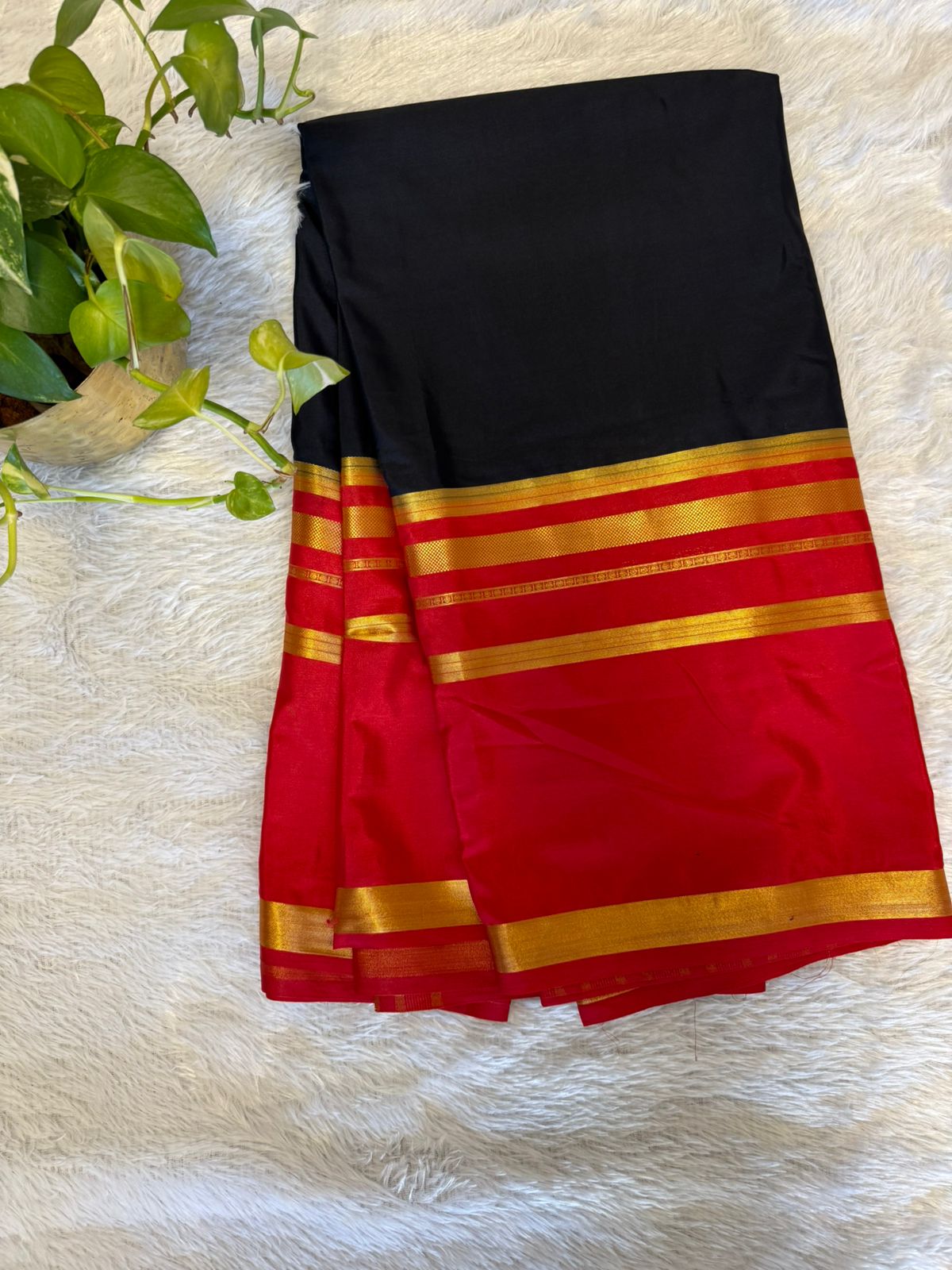 Semi Mysore Crepe Silk Saree