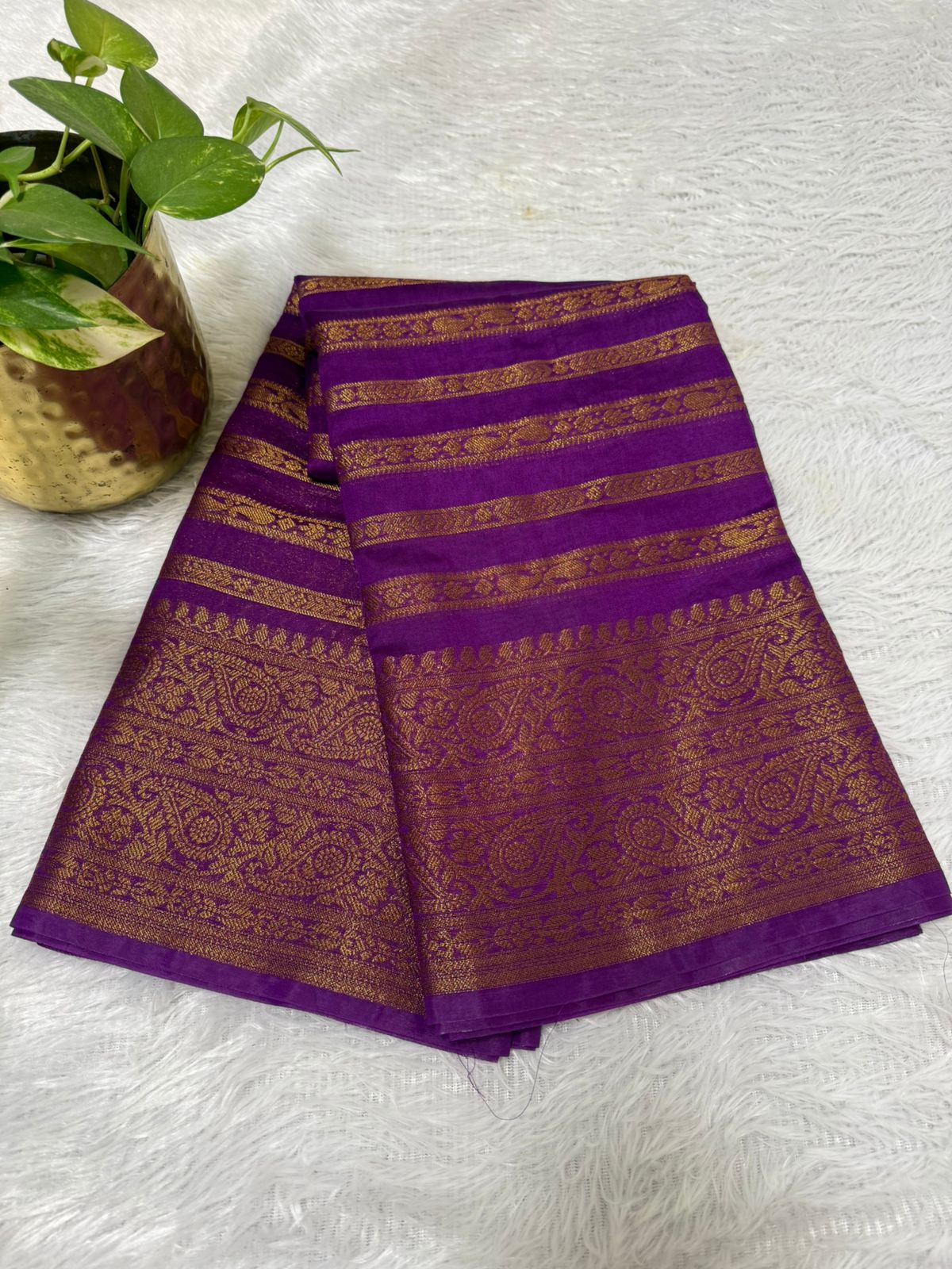 Purple Khaddi Georgette