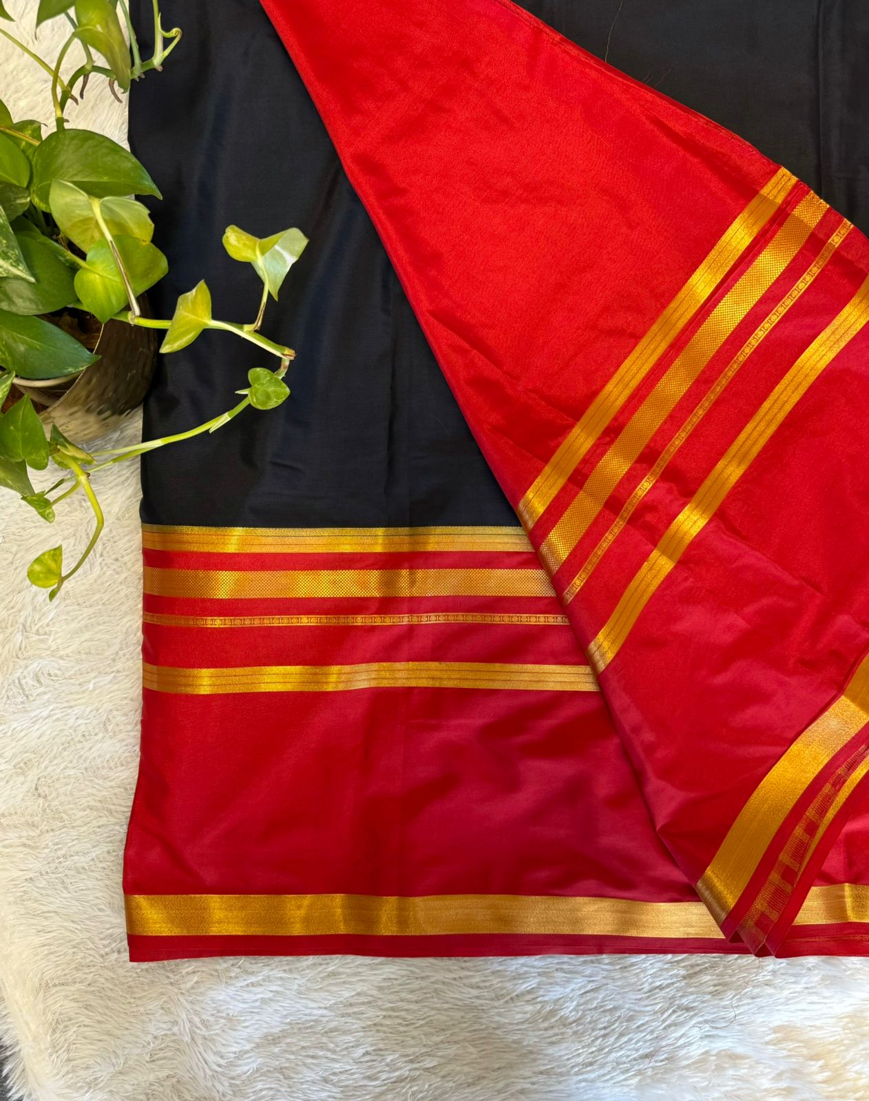 Semi Mysore Crepe Silk Saree
