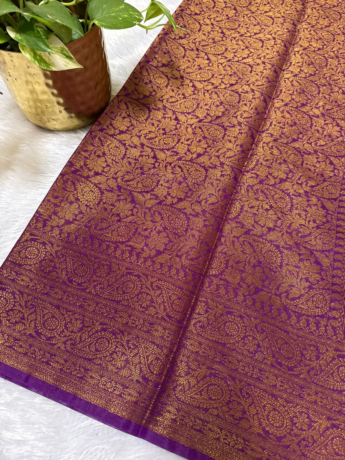 Purple Khaddi Georgette
