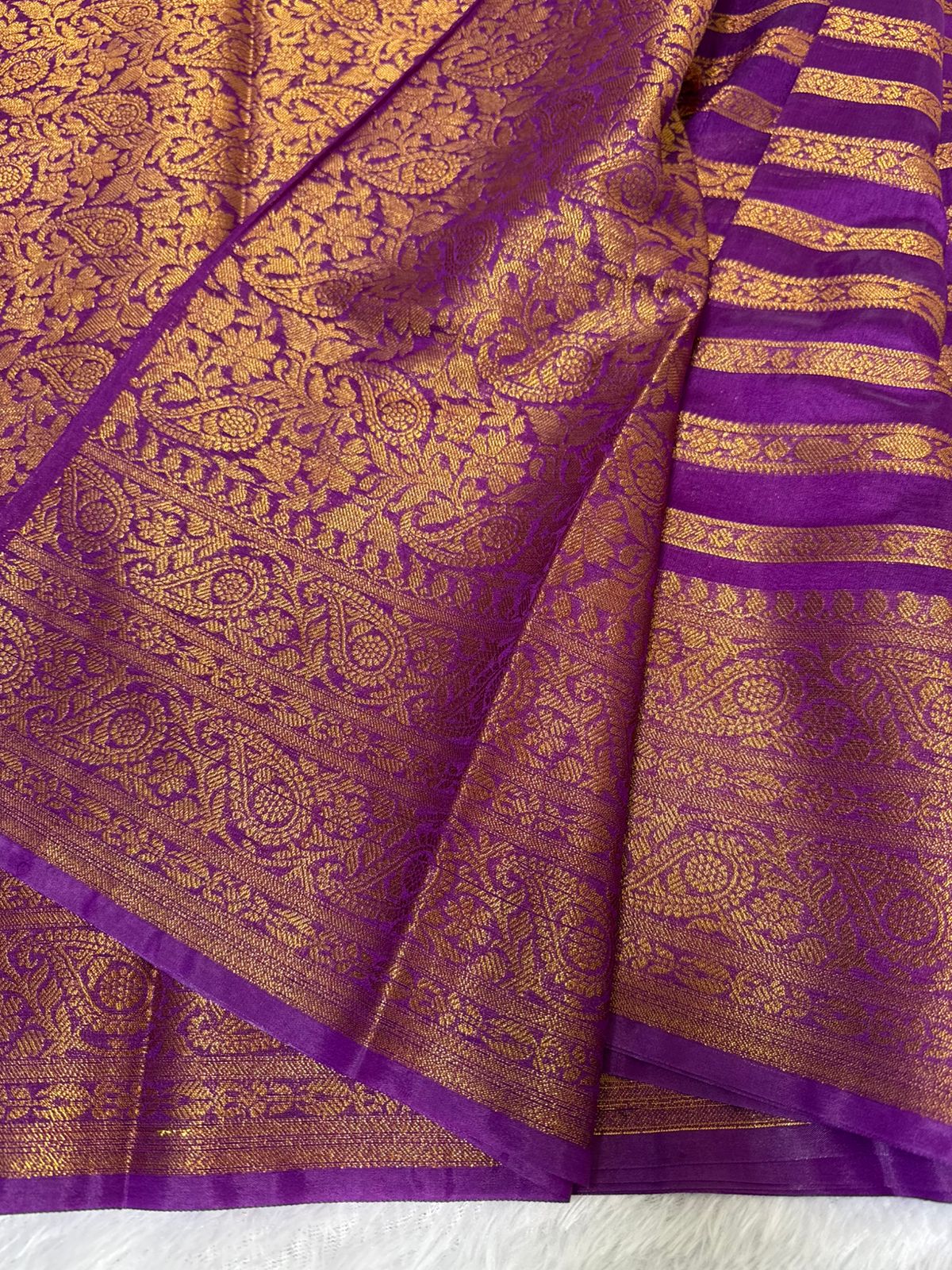 Purple Khaddi Georgette