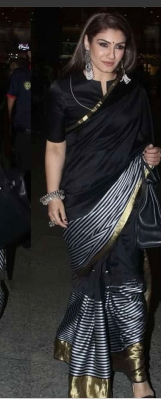 Black N Gold celeb inspired saree