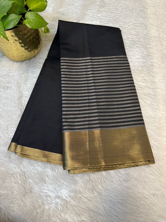Black Celebrity Inspired Soft Silk saree