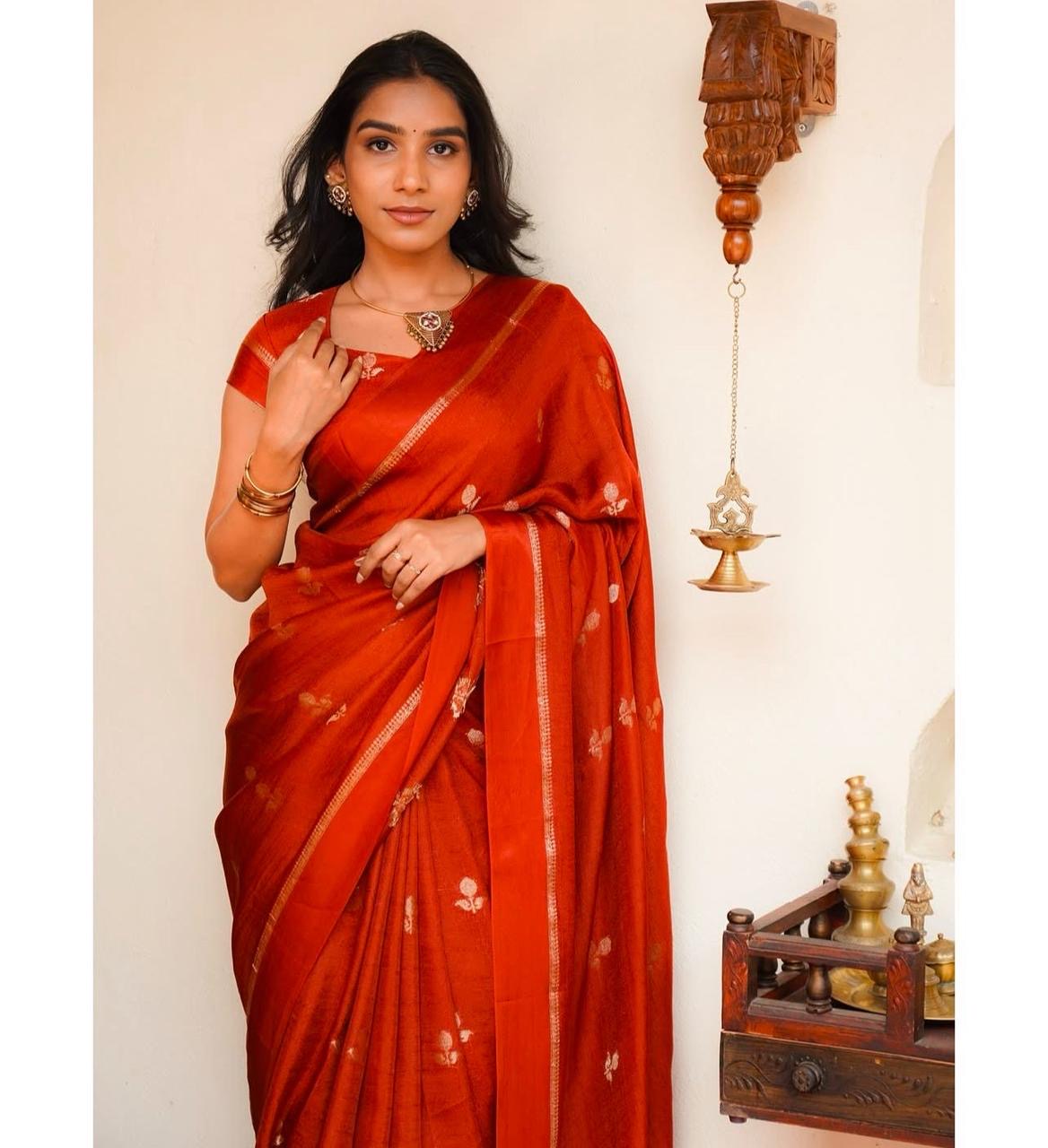 Pure soft viscose khadi saree with Satin border
